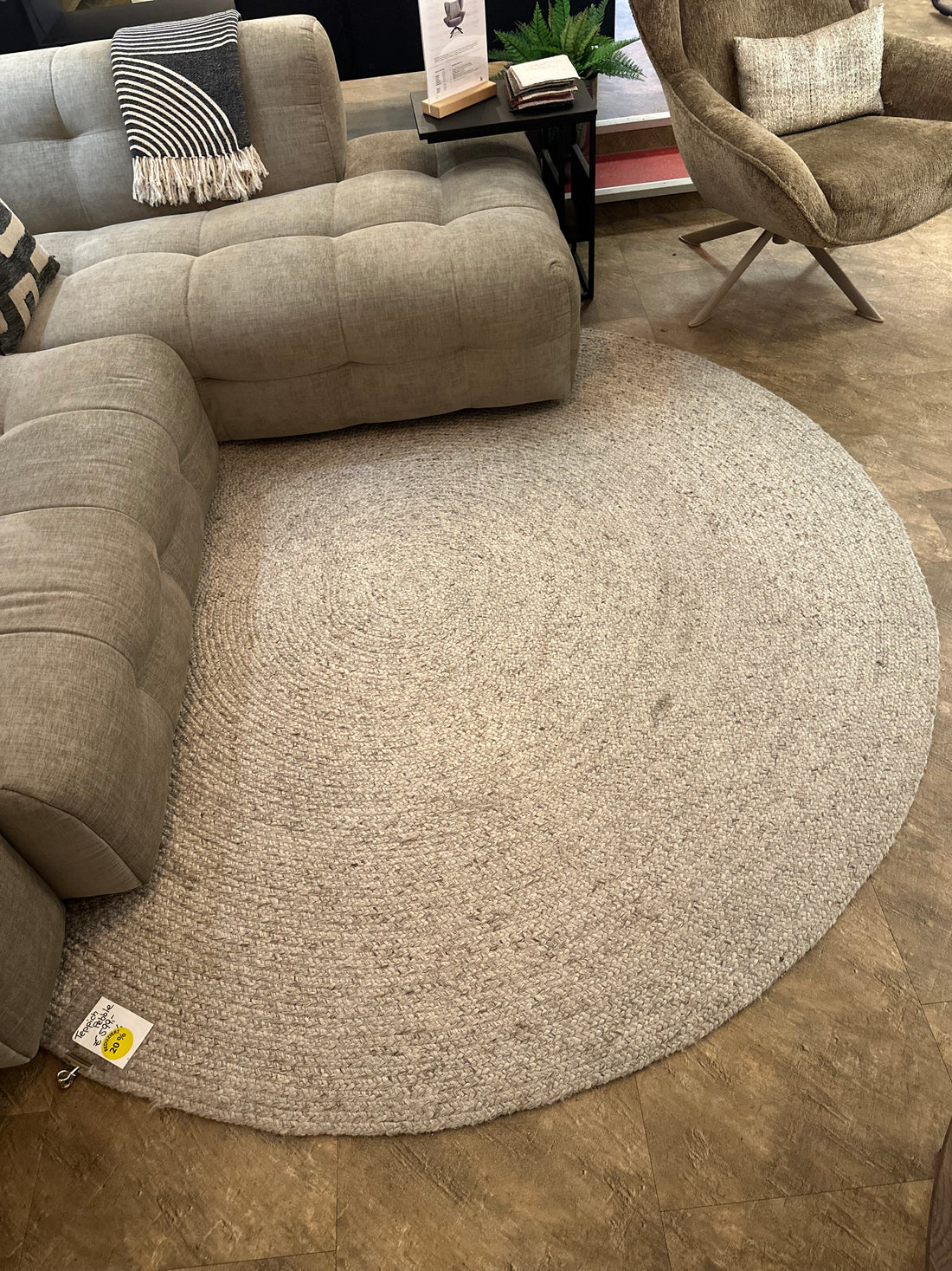 Teppich Pebble Rund Dove - Showroom - Selbstabholung