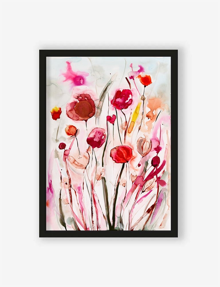 Poster Spring Flowers, ink. Rahmen