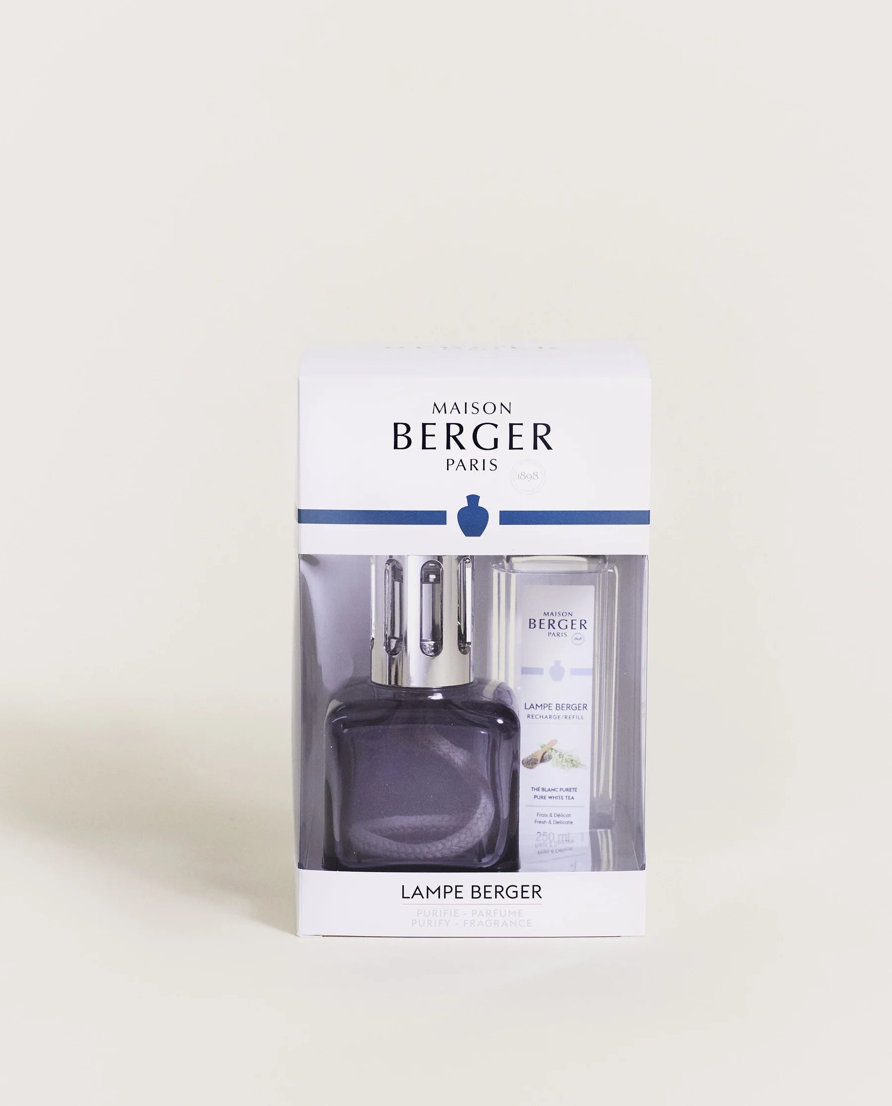 Lampe Berger Glacon Grau mit Duft Pure White Tea (250 ml)